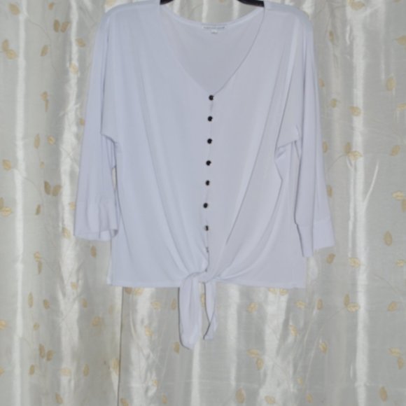 White Notations Shirt - Picture 1 of 1